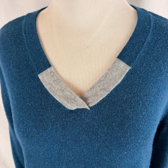 Smartwool Women's Sweater | Teal with Grey Accents | Medium - Picture 6 of 11